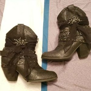 Glitter western boots